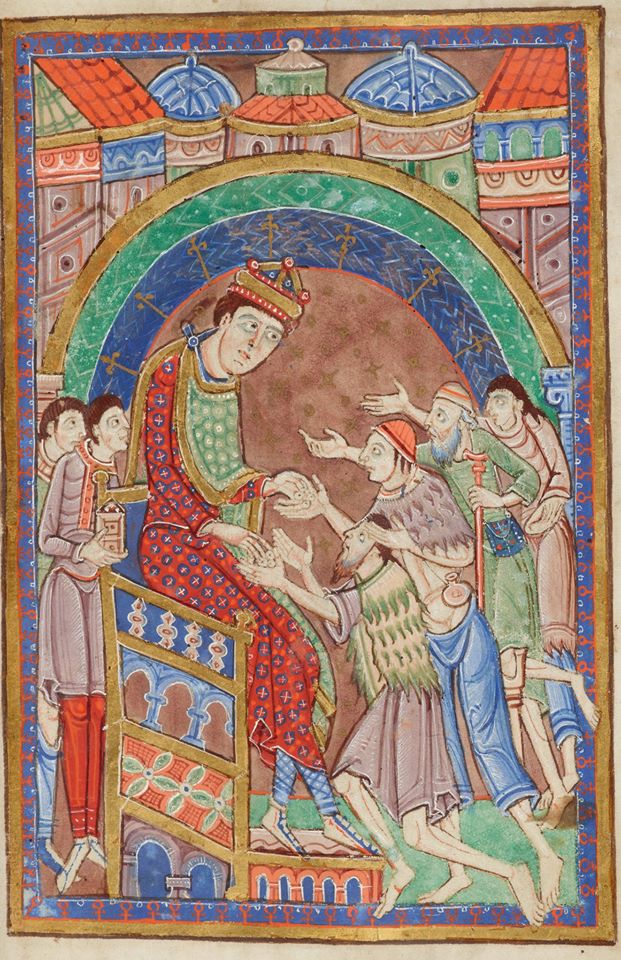 The Life and Miracles of St. Edmund, Morgan Library & Museum MS M.736 fol. 9r, England, ca. 1130.