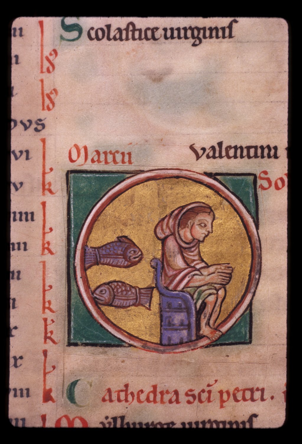 Psalter, BL Harley 2895 f. 1v, France, ca. 1175-1200.
