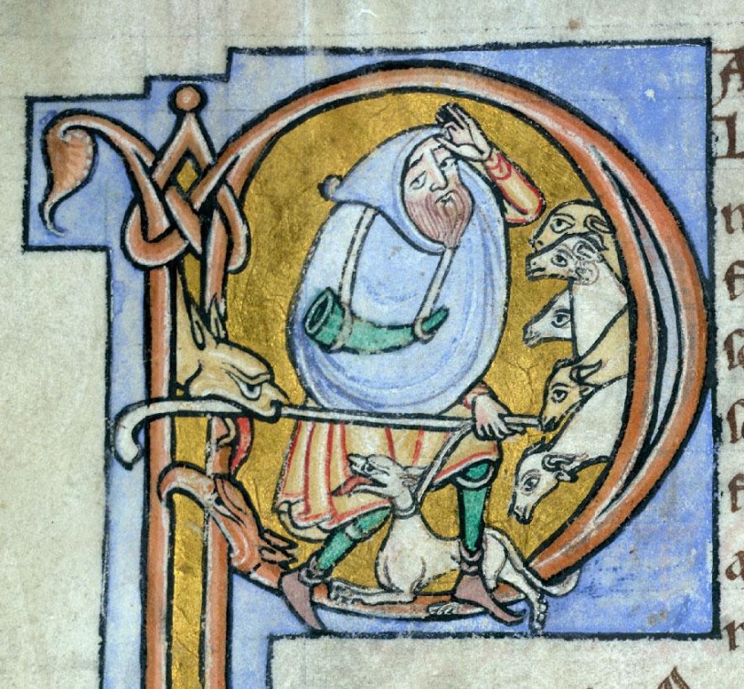 Vita s. Gregorii Magni, VALENCIENNES, Municipal Library, 0512 (470 bis) f. 100v, ca. 12c.